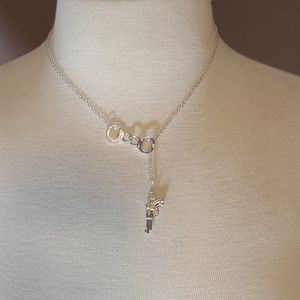 Handcuff Gun Necklace with Length Adjuster